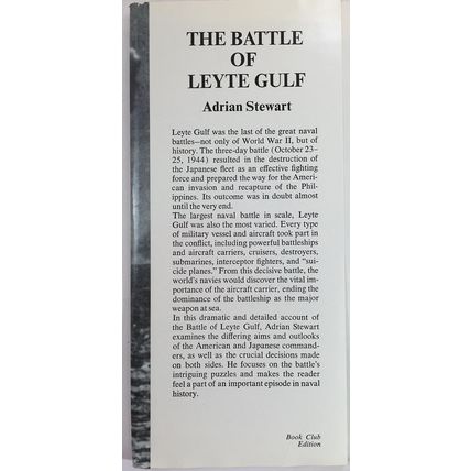 THE BATTLE OF LEYTE GULF [Hardcover] Stewart, Adrian
