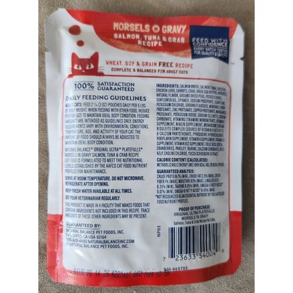 Natural Balance Original Ultra Platefulls Combo Pack of Grain-Free Cat Food