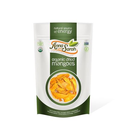 Anna and Sarah Dried Organic Mango, No Sugar Added, No Preservatives, Al-Natural
