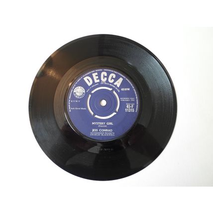 7" 1961.JESS CONRAD .MYSTERY GIRL. DECCA F 11315.BIG WHITE HOUSE.VERY GOOD PLUS