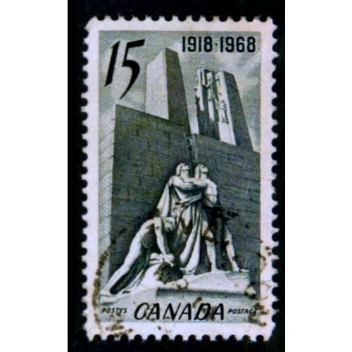 CANADA 1968 SG 629 15c SLATE BLACK ARMISTICE MONUMENT VIMY FINE USED#4