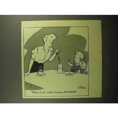 1945 Folgers Coffee Ad