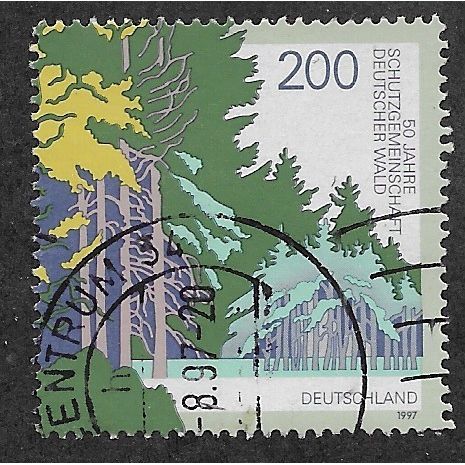 GER 1997 200pf 'GERMANY FORESTRY' (EX M/S) FINE USED (EBID61-550)
