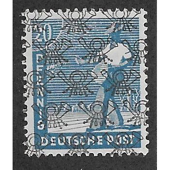 GER 1945 U/M 20pf 'SOWER' (OPTD ALL OVER POST HORNS) (EBID65-647)