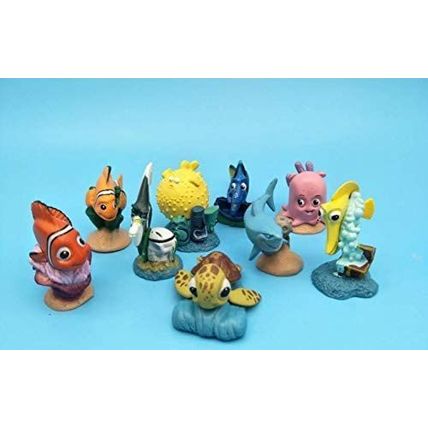 DGBJ Children 9pcs Finding Nemo Cake Topper Kids Play Action Figure Figurine Par