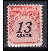 J103 13c Postage Due Barely Clears Fine MNH KA1019