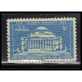 Used 1029 3c Columbia University Very Fine KA7633