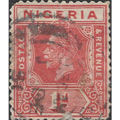 NIGERIA, George V, red 1914, 1d, #3