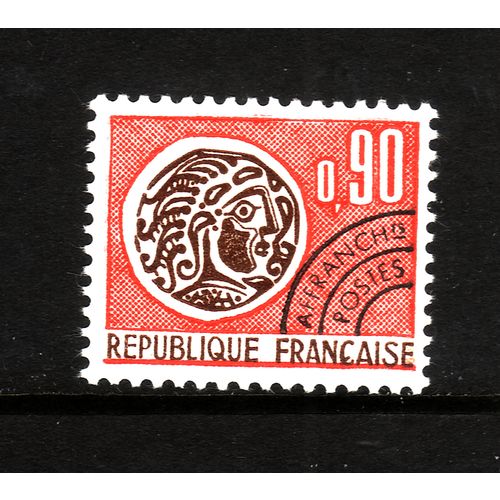 FRANCE 1964 PRE - CANCELS GALLIC COIN SG 1649 90c BROWN & RED U/M MINT