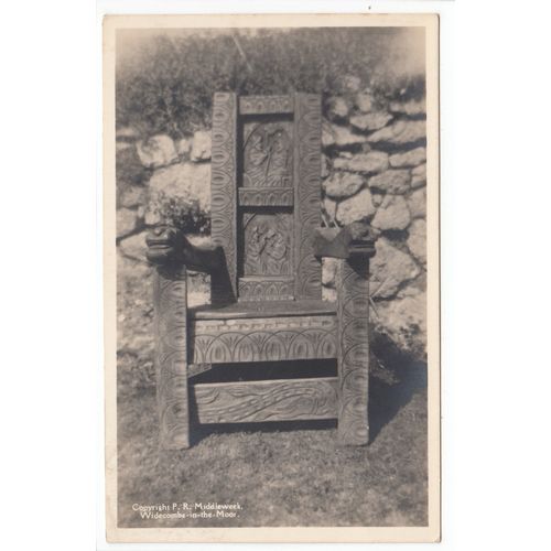 Tom Cobley's Chair Widecombe-in-the-Moor Dartmoor P R Middleweek Postcard