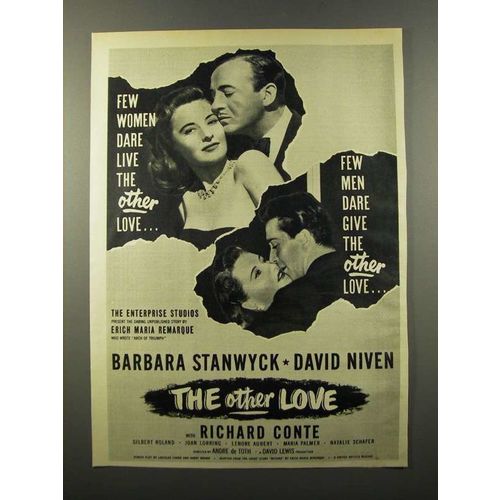 1947 The Other Love Movie Ad - David Niven