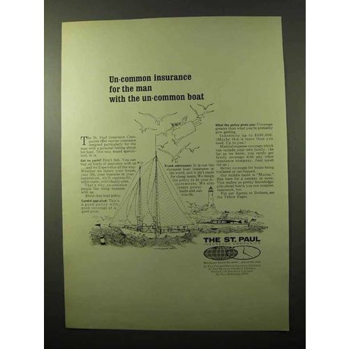 1966 The St. Paul Insurance Ad - Un-Common Boat