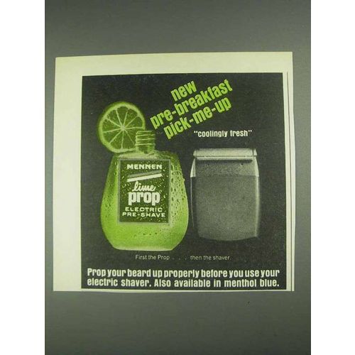 1967 Mennen Lime Prop Electric Pre-Shave Ad