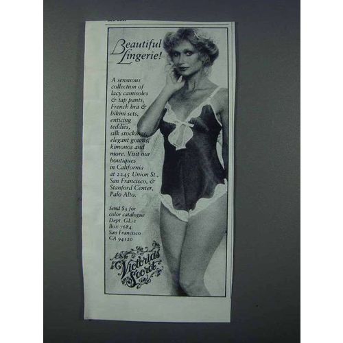 1981 Victoria's Secret Lingerie Ad - Beautiful