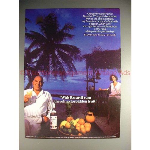 1984 Bacardi Ad w/ Telly Savalas - No Forbidden Fruit!