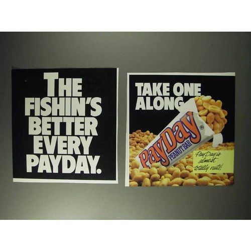 1992 PayDay Candy Bar Ad - The Fishin's Better