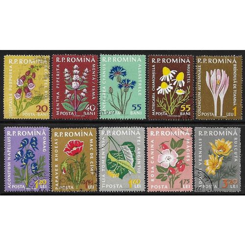 Mi 1814/23 (ʘ): Medicinal Flowers