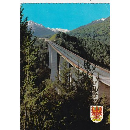 Europabrucke Brennerautobahn Tirol Austria Postcard posted VGC