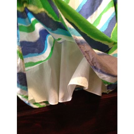 Summer Dress Size XS NEW w/Lining V-neck 100% Cotton Multicolor Extreme Comfort