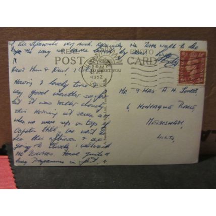 TORRS WALKS, ILFRACOMBE, DEVON used vintage postcard RP by Sweetman 1952 pm =