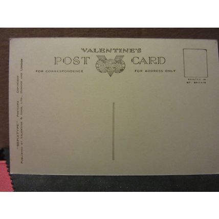 from the river, CHATSWORTH HOUSE, DERBYSHIRE unused postcard by Valentine =