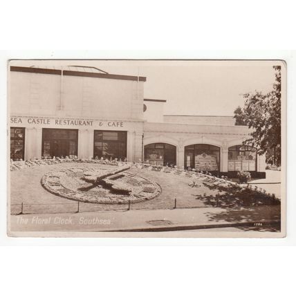 The Floral Clock Southsea Postcard RP Hampshire