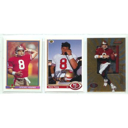 STEVE YOUNG 5x card lot