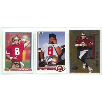 STEVE YOUNG 5x card lot