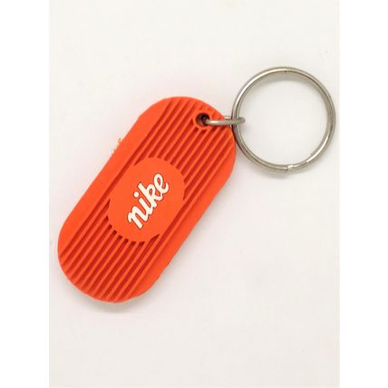 Nike Old Logo Double Sided Rubber Keychain / Key Ring / Bag Charm - RARE Vintage