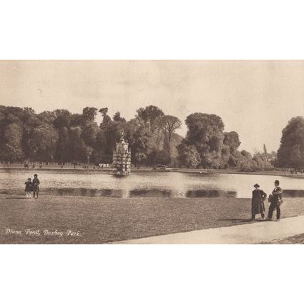 Diana Pond Bushey Park Bentalls Kingston on Thames Postcard