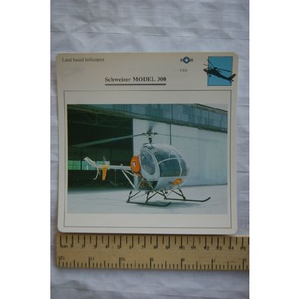 Schweizer Model 300 - USA - Land Based Helicopter - Collectors Club Card