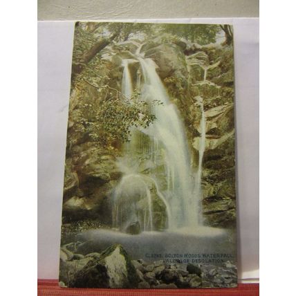 BOLTON WOODS WATERFALL, YORKSHIRE used antique postcard Photochrom 1923 pm #