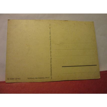 NURBURG GERMANY unused antique postcard =