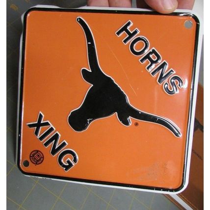 RARE UT TEXAS UNIVERSITY LONGHORNS LOT JOURNAL, SIGN, LANYARD, NOTES, CAR BADGE