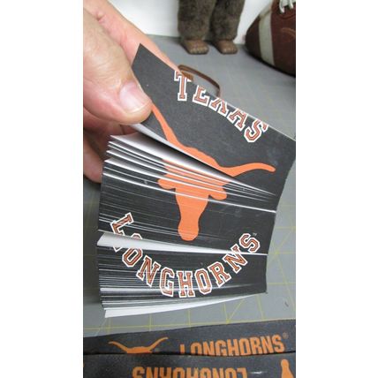 RARE UT TEXAS UNIVERSITY LONGHORNS LOT JOURNAL, SIGN, LANYARD, NOTES, CAR BADGE