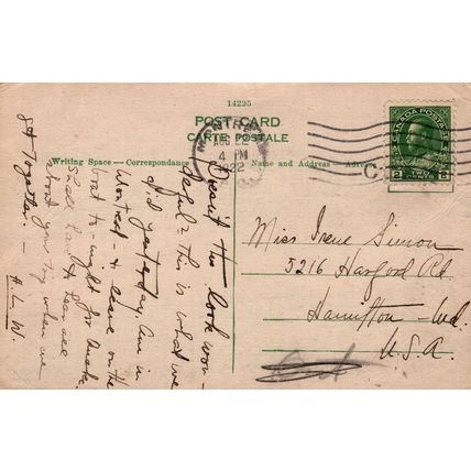 ZAYIX Postcard Great Lakes Steamship Rapids King Shooting Lachine Rapids Canada