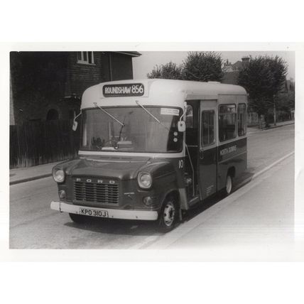 Roundshaw London Old School Coach Bus PB Postcard Photo