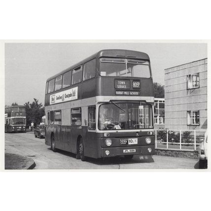 Burnt Mill School London Vintage PB Bus Postcard Photo