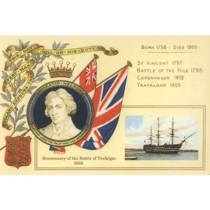 Horatio Nelson At Trafalgar Norfolk Ltd Edn 1000 Postcard