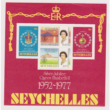 Seychelles 1977 Silver Wedding Mint mini sheet SG MS401