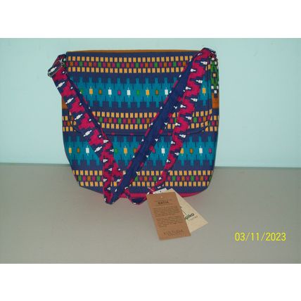 Filipino Batik Sling Bag With Flap.