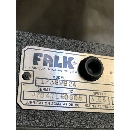 NEW FALK 1238WB2A SPEED WORM REDUCER MOTOR RATIO 10:1, INPUT 3.03,TH