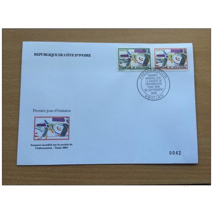 Côte d´Ivoire 2005 FDC WSIS Sommet information Mi. 1331 - 1332