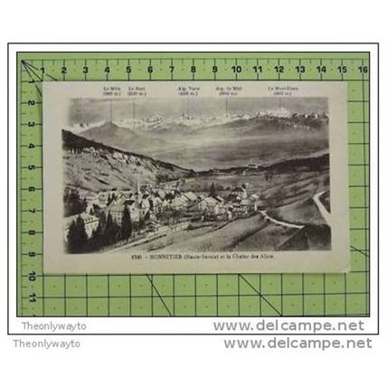 MONNETIER (HAUTE-SAVOIE), ET LA CHAINE DES ALPES, Postcard