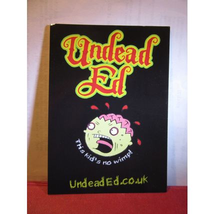 book, UNDEAD ED & THE HOWLING MOON advertising postcard dated 2011 =
