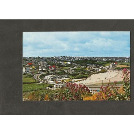 Postcard Cornwall Newquay Porth Beach