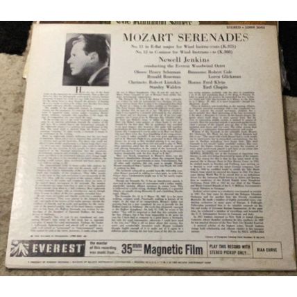 Mozart Serenades 1960 Everest Record Vinyl Album