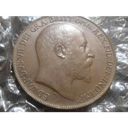 1910 Edward VII penny.