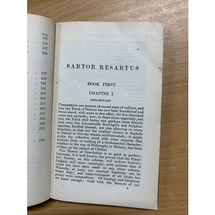 1906 "SARTOR RESARTUS" THOMAS CARLYLE ANTIQUE SMALL HARDBACK BOOK (P2)