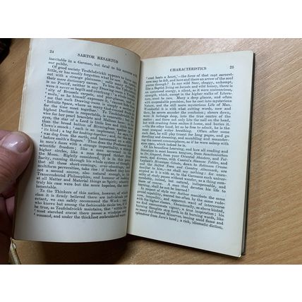 1906 "SARTOR RESARTUS" THOMAS CARLYLE ANTIQUE SMALL HARDBACK BOOK (P2)